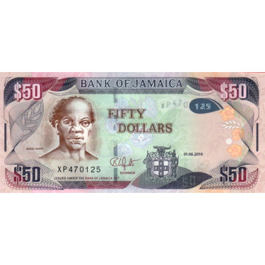 Jamaica 50 Dollars 2019 P94