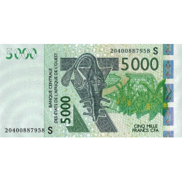 Västafrikanska Stater 5000 Francs 2020 P917S