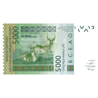 West African States 5000 Francs 2020 P917S