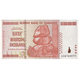 Zimbabwe 50 Billion Dollars 2008 P87