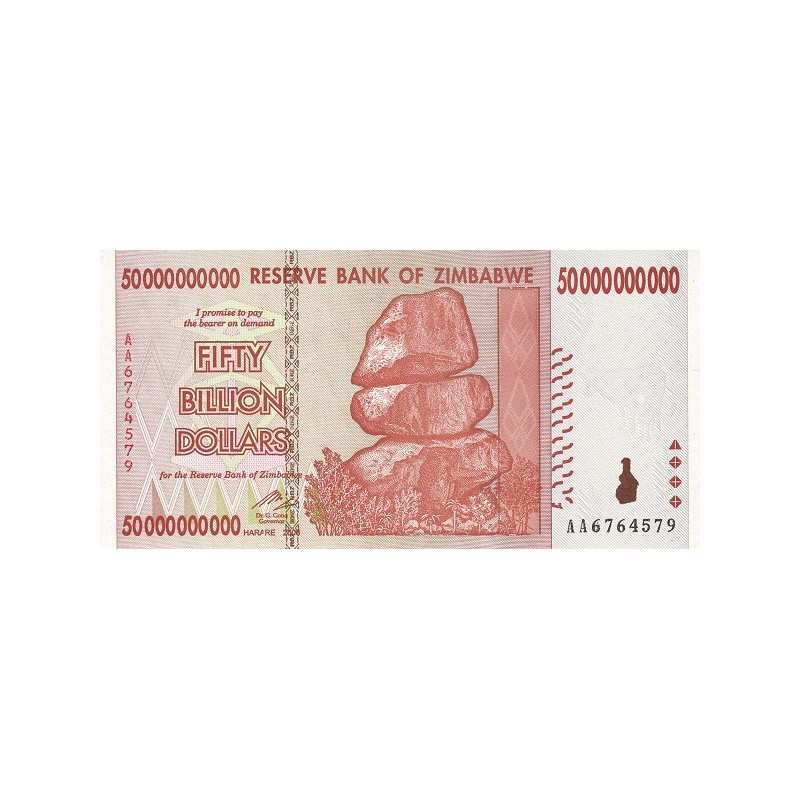 Zimbabwe 50 Billion Dollars 2008 P87