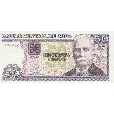 Kuba 50 Pesos 2016 P123
