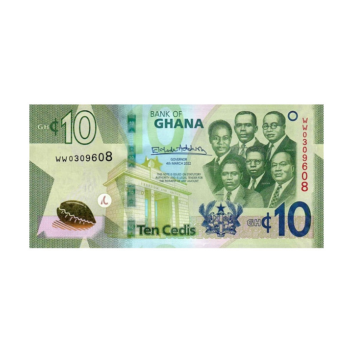 Ghana 10 Cedis 2022 P47