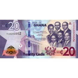 Ghana 20 Cedis 2022 P48