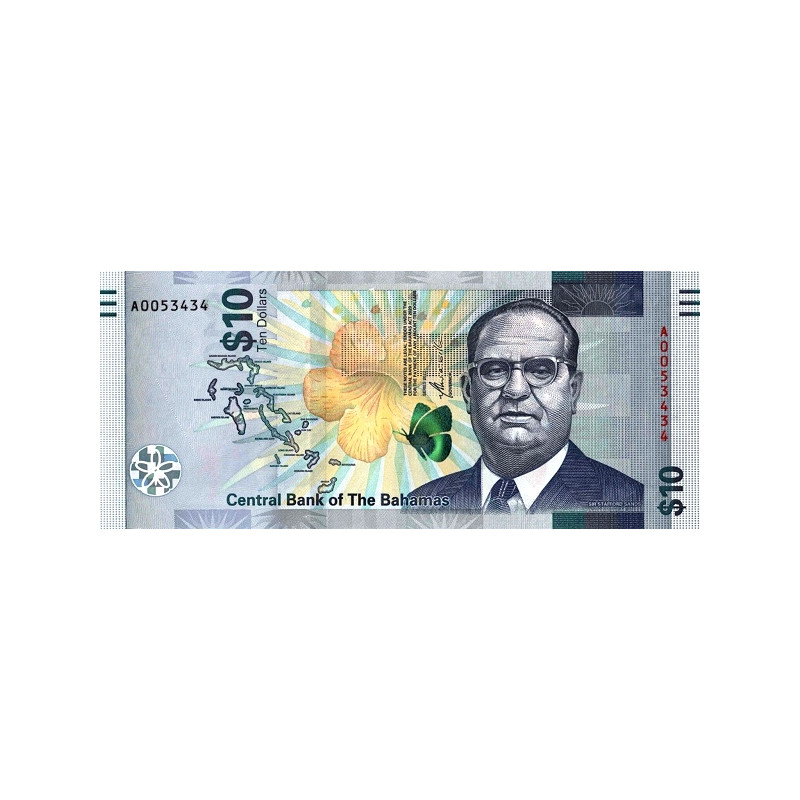 Bahamas 10 Dollars 2022 P87