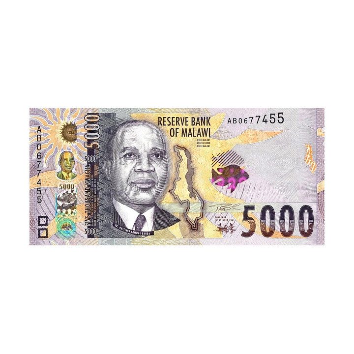 Malawi 5000 Kwacha 2021 (2022) P71