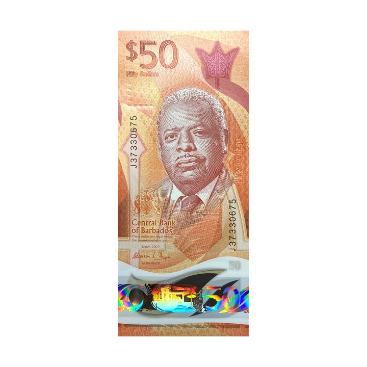 Barbados 50 Dollars 2022 P84