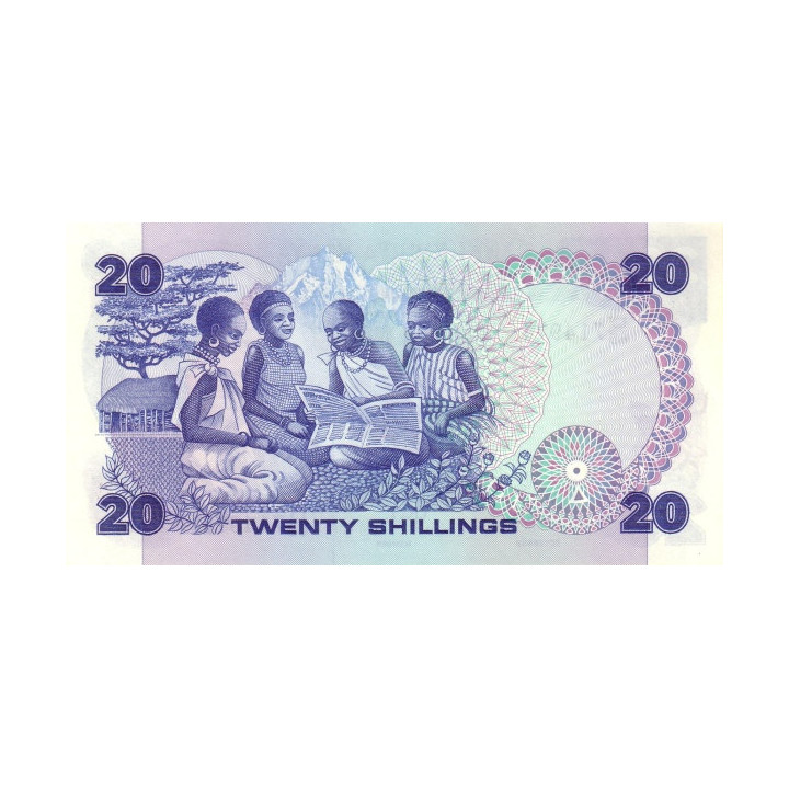 Kenya 20 Shillings 1982 P-21b UNC