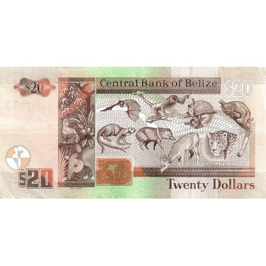 Belize 20 Dollars 2020 P69g