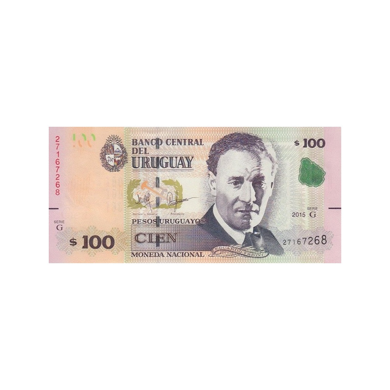 Uruguay 100 Pesos 2015 P95a