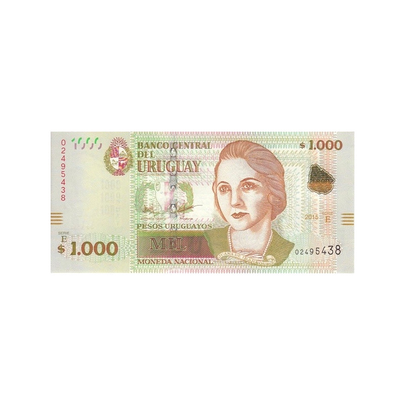 Uruguay 1000 Pesos 2015 P98a
