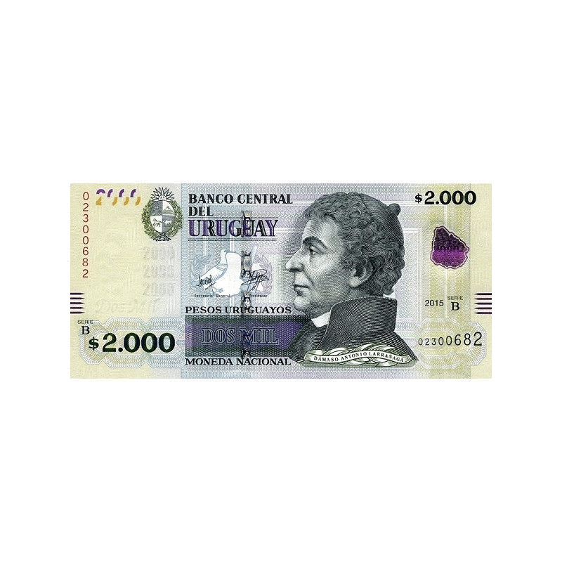 Uruguay 2000 Pesos 2015 P99a