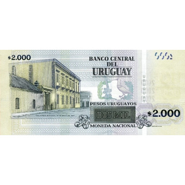 Uruguay 2000 Pesos 2015 P99a