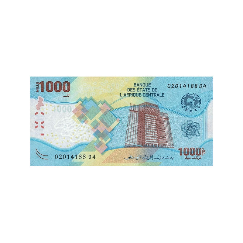 Centralafrikanska Staterna 1000 Francs 2020 (2022) Pnew
