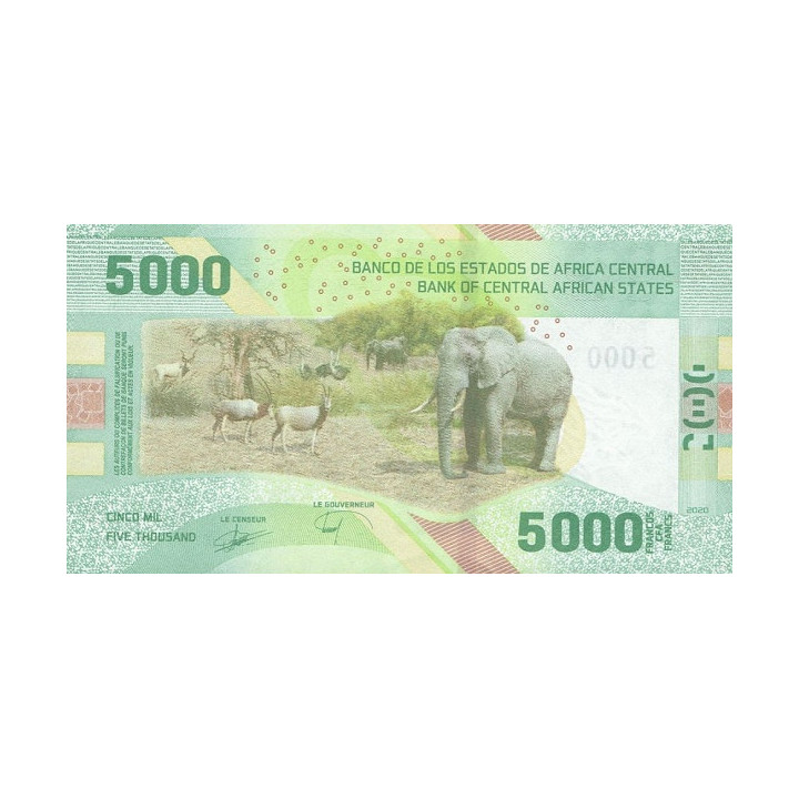 Central African States 5000 Francs 2020 (2022) Pnew