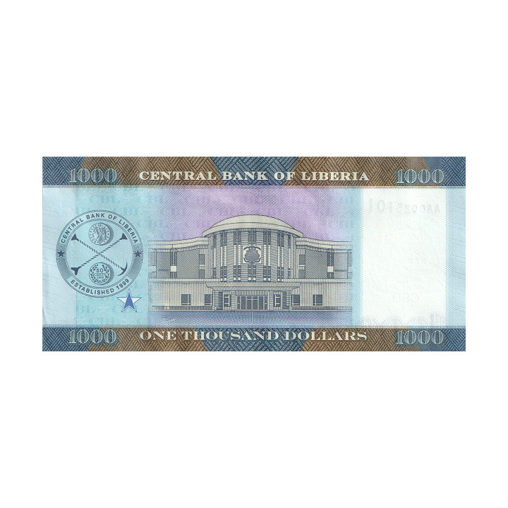 Liberia 1000 Dollars 2022 Pnew