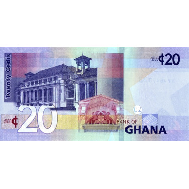 Ghana 20 Cedis 2019 P-new UNC
