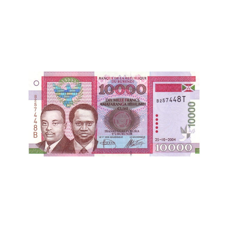 Burundi 10.000 Francs 2004 P43a