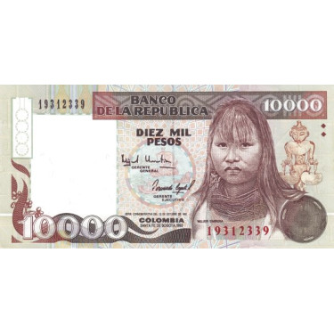 Colombia 10.000 Pesos 1993 P437A
