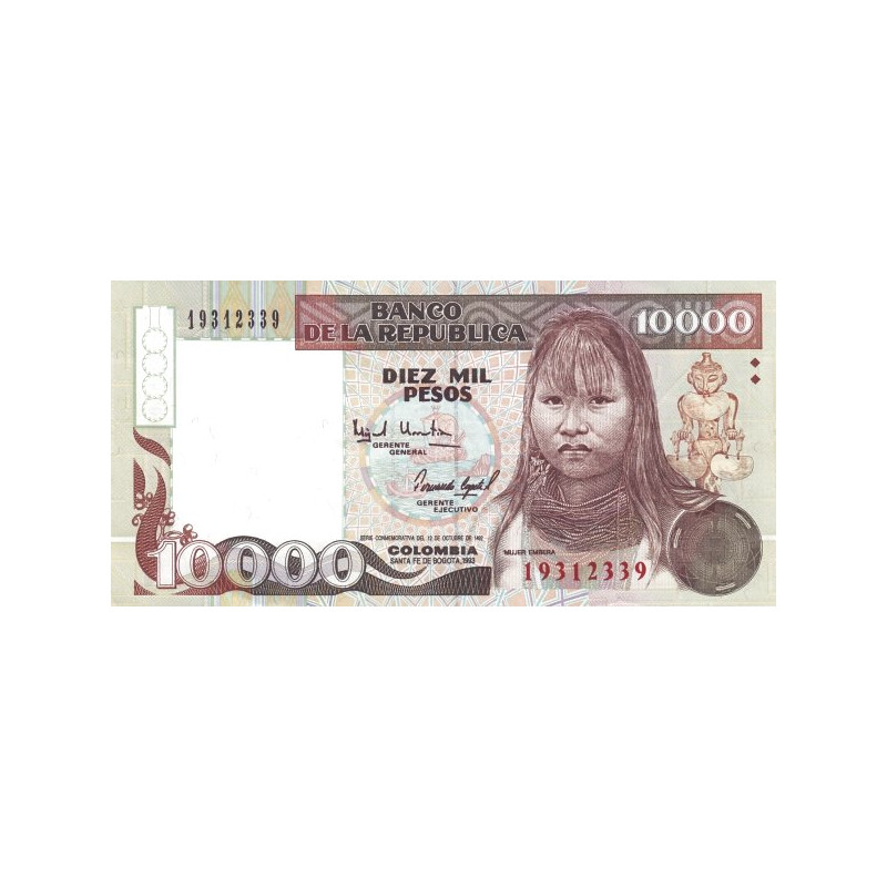 Colombia 10.000 Pesos 1993 P437A