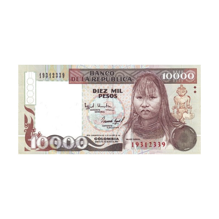 Colombia 10.000 Pesos 1993 P437A