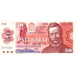 Czechoslovakia 50 Korun 1987 P96a