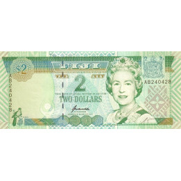 Fiji 2 Dollars ND 1996 P96b