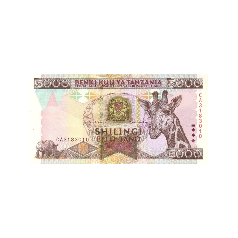 Tanzania 5.000 Shilingi 1997 P-32 UNC