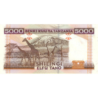 Tanzania 5.000 Shilingi 1997 P-32 UNC
