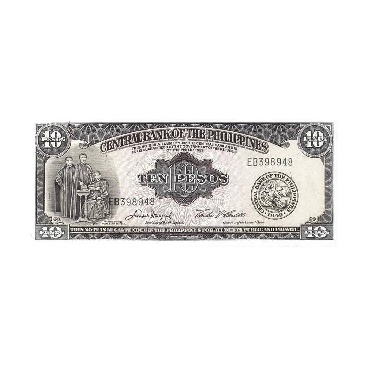 Filippinerna 10 Pesos 1949 P136e