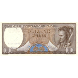 Surinam 1000 Gulden 1963 P124