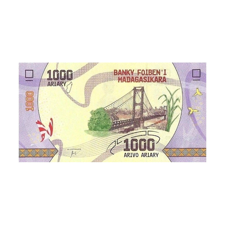Madagascar 1000 Ariary 2017 P-100