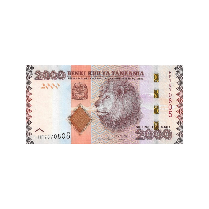 Tanzania 2000 Shillings 2020 P42