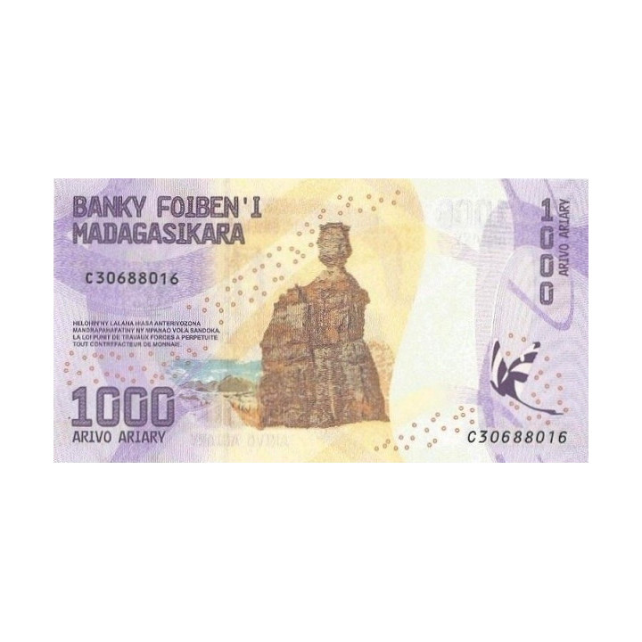 Madagascar 1000 Ariary 2017 P-100