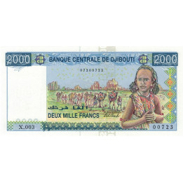 Djibouti 2000 Francs ND 2008 P43(2)