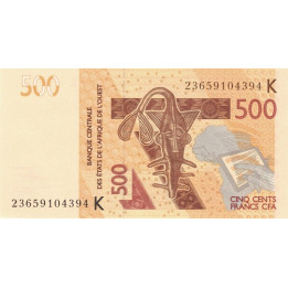 Västafrikanska Stater 500 Francs 2023 P719K