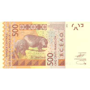 Västafrikanska Stater 500 Francs 2023 P719K