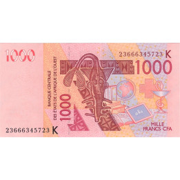 Västafrikanska Stater 1000 Francs 2023 P715K