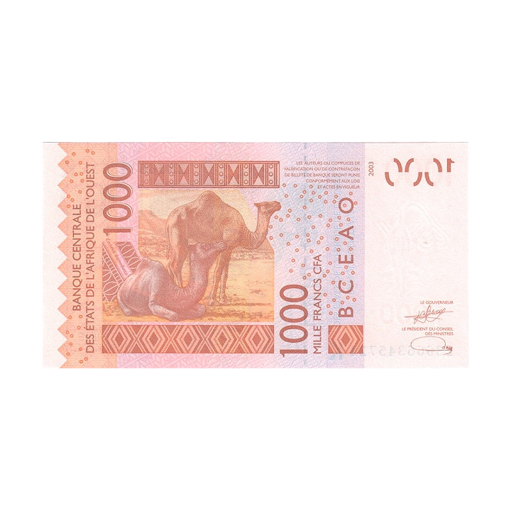 West African States 1000 Francs 2023 P715K