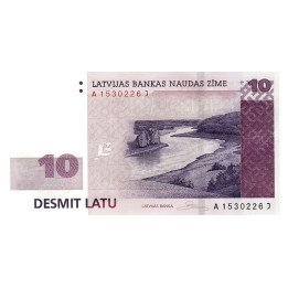 Latvia 10 Latu 2008 P54