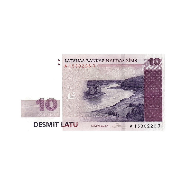 Latvia 10 Latu 2008 P54