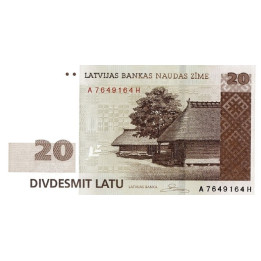 Latvia 20 Latu 2009 P55b