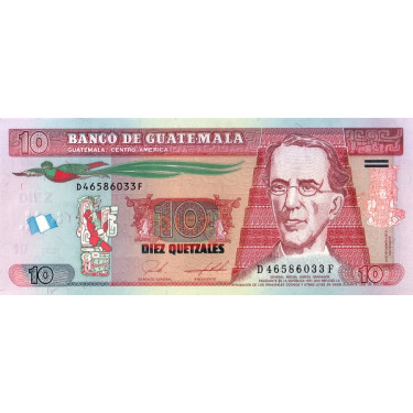 Guatemala 10 Quetzales 2019 P123A