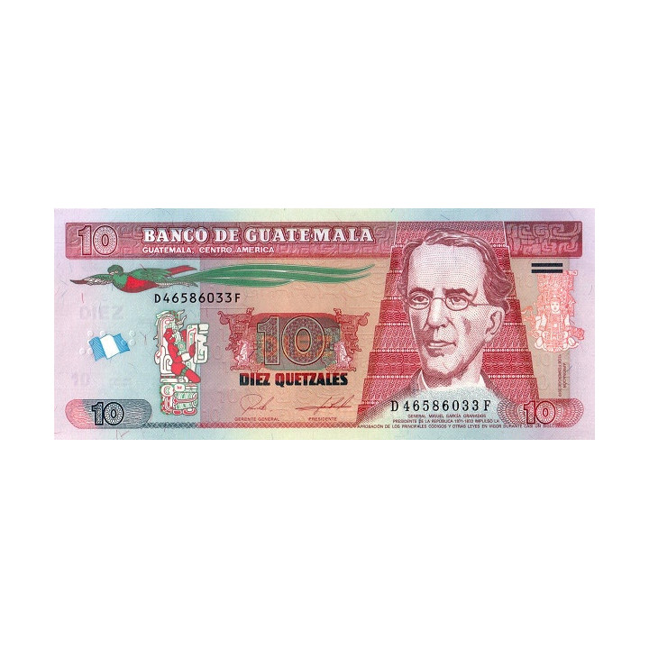 Guatemala 10 Quetzales 2019 P123A
