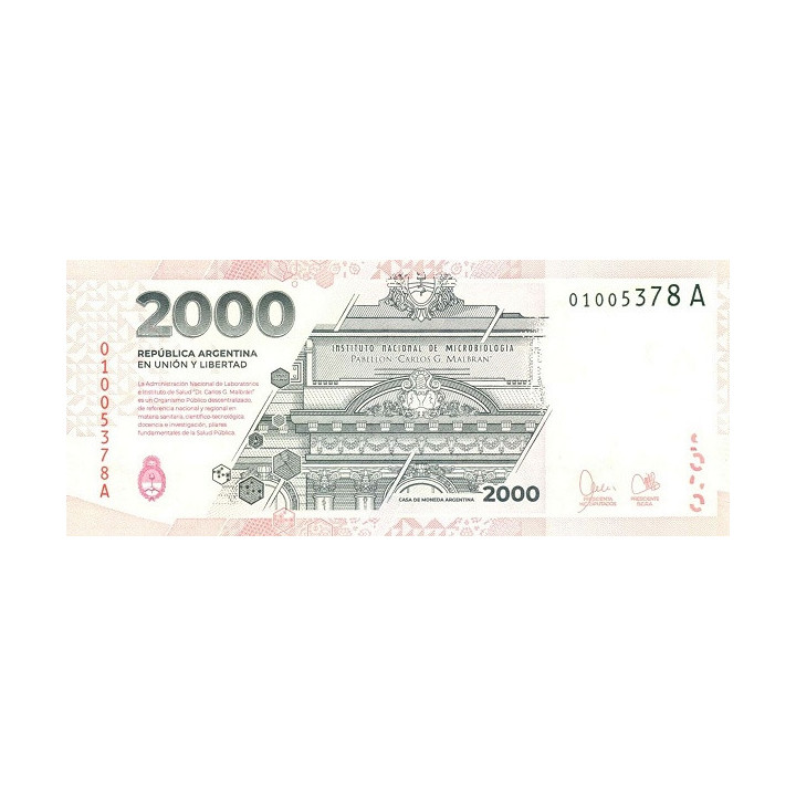 Argentina 2000 Pesos ND 2023 Pnew