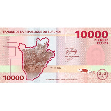 Burundi 10000 Francs 2022 Pnew