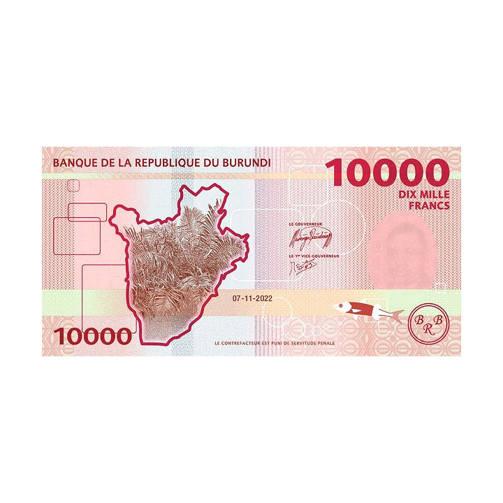 Burundi 10000 Francs 2022 Pnew