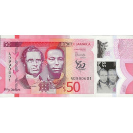 Jamaica 50 Dollars 2023 Pnew