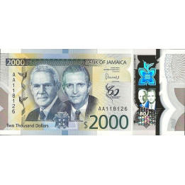 Jamaica 2000 Dollars 2023 Pnew