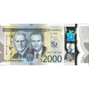 Jamaica 2000 Dollars 2023 Pnew